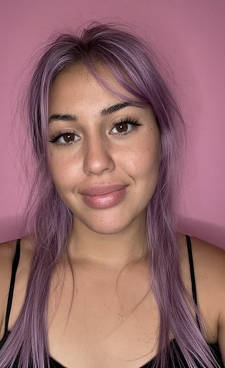 merge photos AI: woman's photo for evening shot
